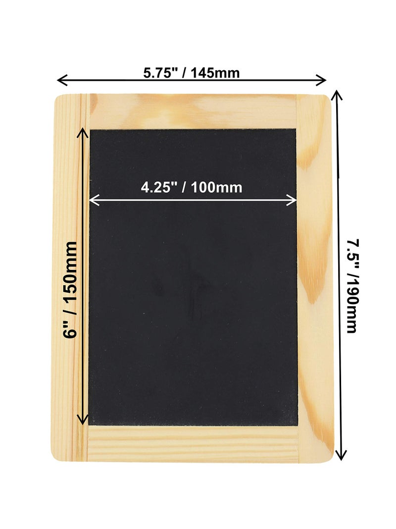 Creative HobbiesÂ® Synthetic Chalkboard with Unfinished Wood Frame, 4 x 6 Inch -Pack of 6 Chalkboards - Image 5